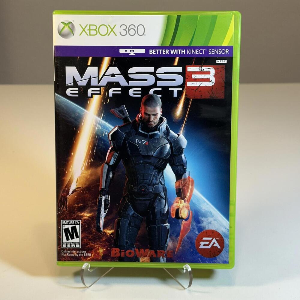 Electronic Arts Mass Effect 3 Xbox 360 Game Good Condition 2-Disc Kinect Ready